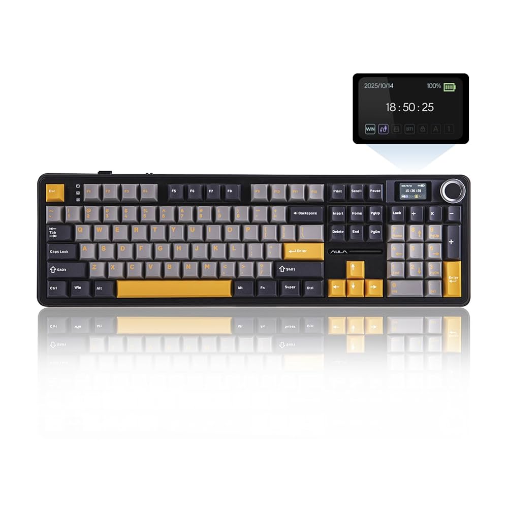 ゲーミングキーボード EPOMAKER AULA F108 Amazon.com: EPOMAKER Aula F108 Wireless Gaming Keyboard